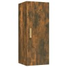 Armadietto a Muro Rovere Fumo 34,5x34x90cm in Legno ingegnerizzato