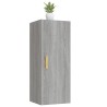 Armadietto a Muro Grigio Sonoma 34,5x34x90 cm Legno ingegnerizzato