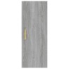 Armadietto a Muro Grigio Sonoma 34,5x34x90 cm Legno ingegnerizzato