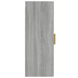 Armadietto a Muro Grigio Sonoma 34,5x34x90 cm Legno ingegnerizzato