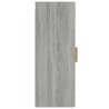 Armadietto a Muro Grigio Sonoma 34,5x34x90 cm Legno ingegnerizzato