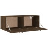 Mobile Pensile Rovere Marrone 100x36,5x35 cm Legno ingegnerizzato