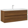 Mobile Lavabo Rovere Marrone 100x38,5x45cm in Legno ingegnerizzato