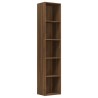 Libreria Rovere Marrone 40x30x189 cm in Legno ingegnerizzato