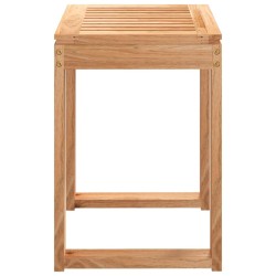 Sgabello da Bagno 40x30x46 cm in Legno Massello di Noce