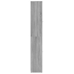 Armadietto Bagno Grigio Sonoma 30x30x183,5 cm Legno ingegnerizzato