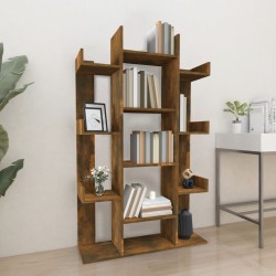 Libreria Rovere Fumo 86x25,5x140 cm in Legno ingegnerizzato