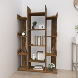 Libreria Rovere Fumo 86x25,5x140 cm in Legno ingegnerizzato