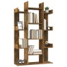 Libreria Rovere Fumo 86x25,5x140 cm in Legno ingegnerizzato