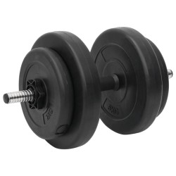 Set Bilanciere Curl e Manubri con Dischi 60 kg