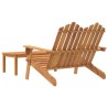 Set da Salotto Giardino Adirondack 2pz Legno Massello di Acacia