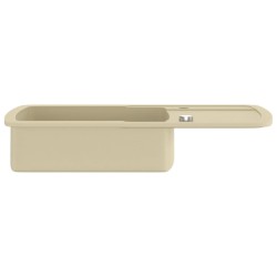 vidaXL Lavello da Cucina in Granito Vasca Singola Beige