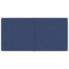 Pannelli Murali 12 pz Blu 60x30 cm in Tessuto 2,16 m²