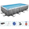 Bestway Power Steel Set Piscina Rettangolare 549x274x122 cm