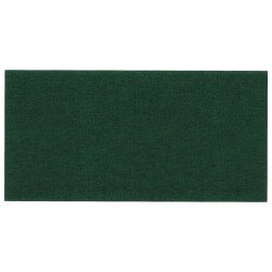 Pannelli Murali 12 pz Verde Scuro 60x30 cm in Tessuto 2,16 m²