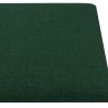 Pannelli Murali 12 pz Verde Scuro 60x30 cm in Tessuto 2,16 m²