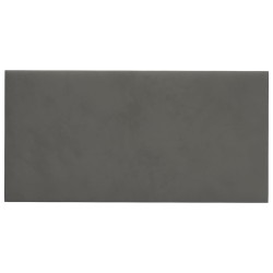 vidaXL Pannelli Murali 12 pz Grigio Scuro 30x15 cm Velluto 0,54 m²