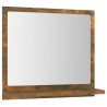 vidaXL Specchio da Bagno Rovere Fumo 40x10,5x37cm in Legno Ingegnerizzato