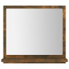 vidaXL Specchio da Bagno Rovere Fumo 40x10,5x37cm in Legno Ingegnerizzato