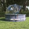 Cupola per Piscina con Staffa Rotonda 440x220 cm PVC