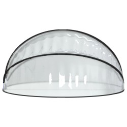 Cupola per Piscina con Staffa Rotonda 315x158 cm PVC