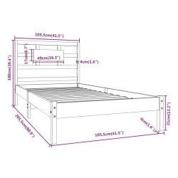 Giroletto Miele in Legno Massello 100x200 cm