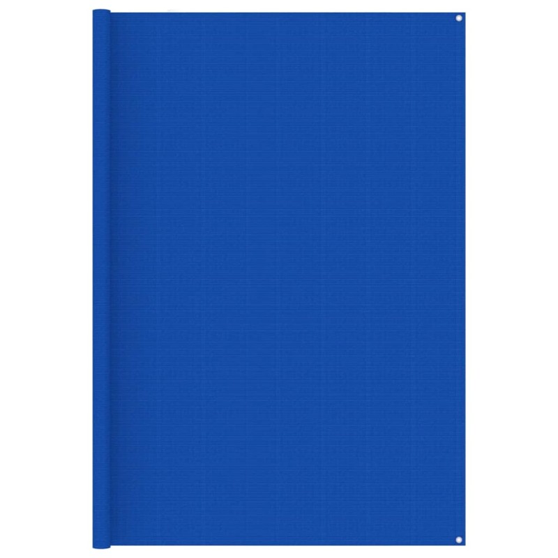 Tappeto da Tenda 250x250 cm Blu in HDPE