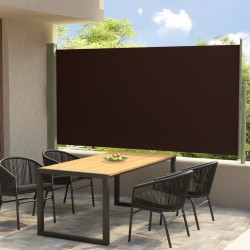 vidaXL Tenda Laterale Retrattile per Patio 160x300 cm Marrone