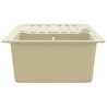 vidaXL Lavello da Cucina in Granito Vasca Singola Beige