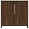 Armadietto Bagno Rovere Marrone 60x33x61cm Legno Ingegnerizzato