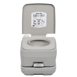 WC Portatile per Campeggio Grigio 10+10 L