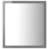 vidaXL Specchio da Bagno LED Grigio Lucido 40x8,5x37 cm in Acrilico