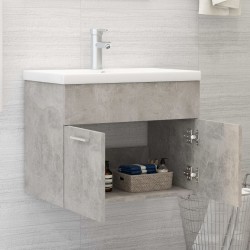 vidaXL Mobile Sottolavabo Grigio Cemento 60x38,5x46 cm in Truciolato