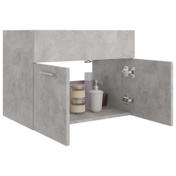 vidaXL Mobile Sottolavabo Grigio Cemento 60x38,5x46 cm in Truciolato