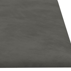 vidaXL Pannelli Murali 12 pz Grigio Scuro 60x15 cm Velluto 1,08 m²