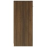 Armadietto Bagno Rovere Marrone 60x33x80cm Legno Ingegnerizzato