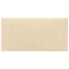 Pannelli Murali 12 pz Crema 30x15 cm Tessuto 0,54 m²