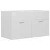 vidaXL Mobile Sottolavabo Bianco Lucido 80x38,5x46 cm in Truciolato