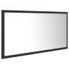 vidaXL Specchio da Bagno a LED Grigio 90x8,5x37 cm in Acrilico