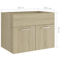 Mobile Sottolavabo Rovere Sonoma 60x38,5x46 cm in Truciolato