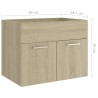 Mobile Sottolavabo Rovere Sonoma 60x38,5x46 cm in Truciolato