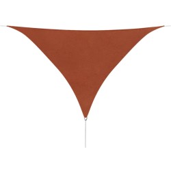    Parasole a Vela Oxford Triangolare 5x5x5 m Terracotta