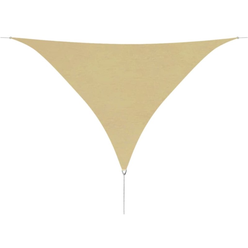    Parasole a Vela Oxford Triangolare 5x5x5 m Beige