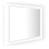    Specchio da Bagno con LED Bianco 60x8,5x37 cm in Acrilico