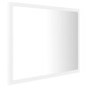    Specchio da Bagno con LED Bianco 60x8,5x37 cm in Acrilico