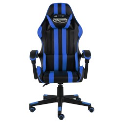 Sedia da Gaming Nero e Blu in Similpelle