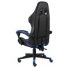 Sedia da Gaming Nero e Blu in Similpelle