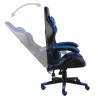 Sedia da Gaming Nero e Blu in Similpelle