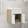    Mobile Sottolavabo Bianco Rovere Sonoma 41x38,5x46cm Truciolato