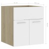    Mobile Sottolavabo Bianco Rovere Sonoma 41x38,5x46cm Truciolato